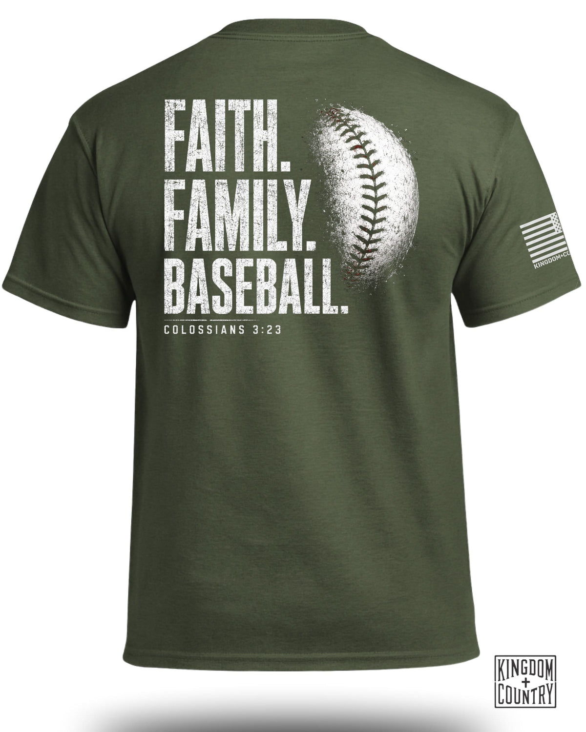 Faith Family Baseball T-Shirt