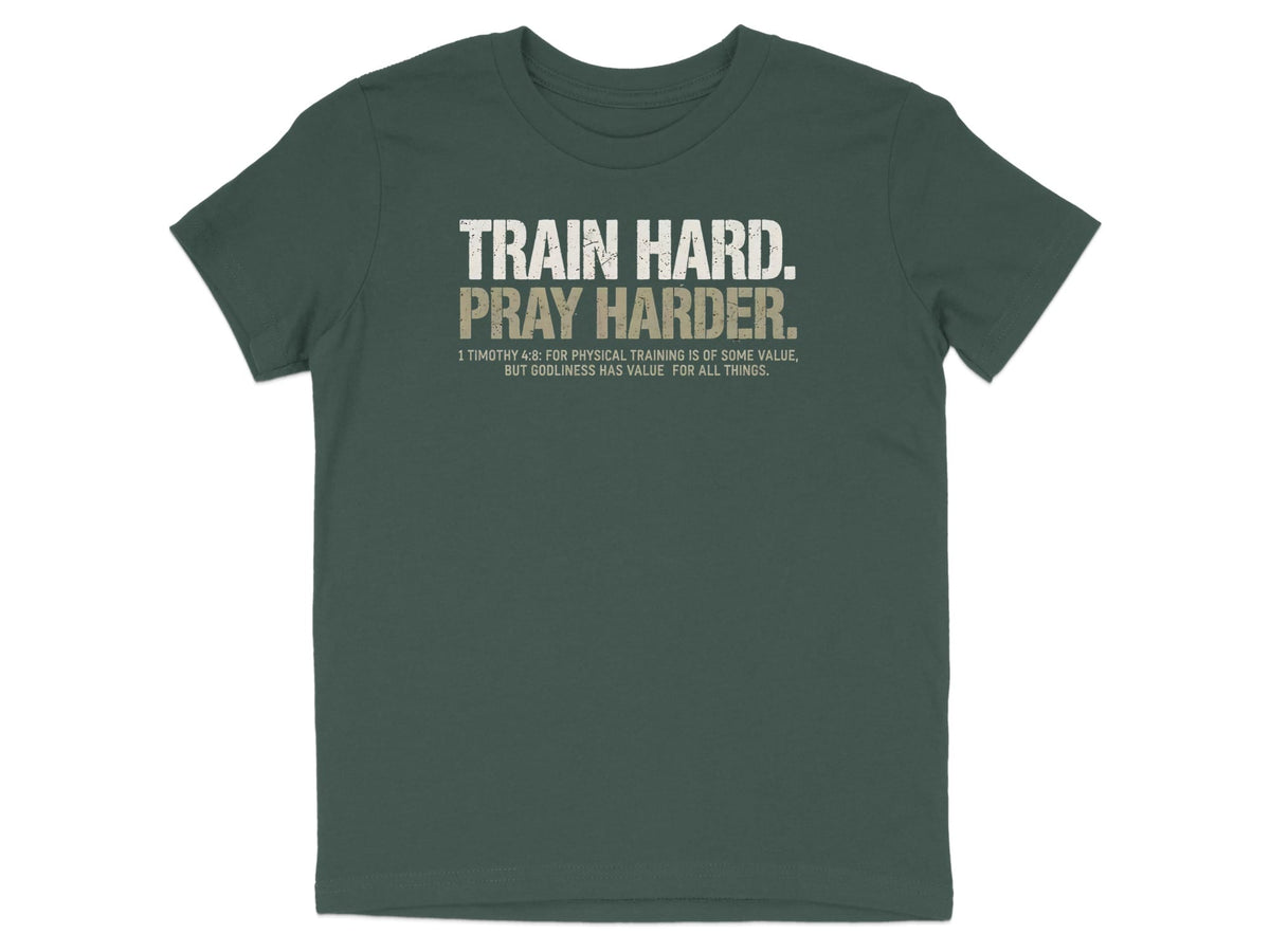 Train Hard Pray Harder Youth T-Shirt