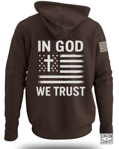 In God We Trust American Flag Hoodie
