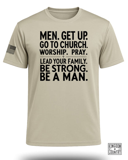 Be A Man Christian Performance Shirt