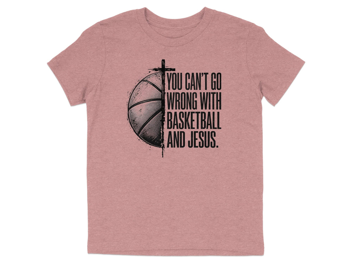 Basketball And Jesus Youth T-Shirt