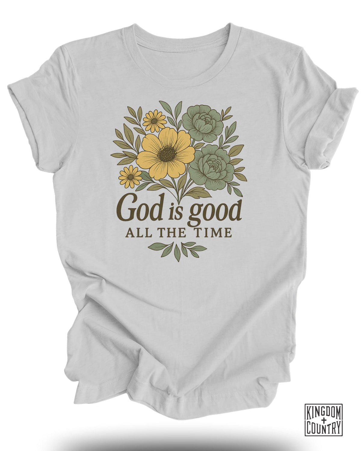 God Is Good Floral T-Shirt