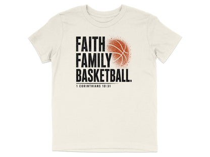 Faith Family Basketball Youth T-Shirt