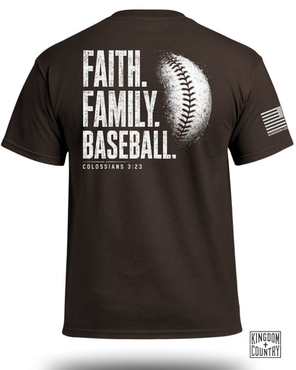 Faith Family Baseball T-Shirt
