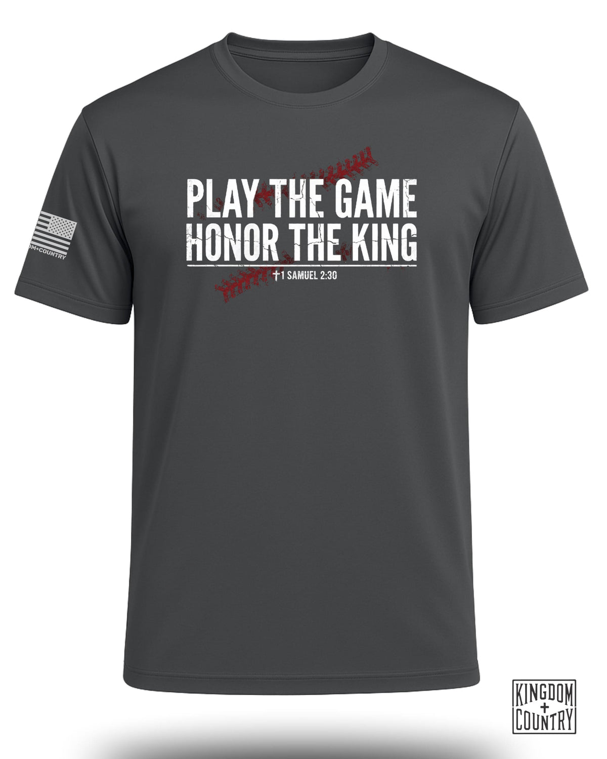 Play The Game Faith Baseball Performance Shirt