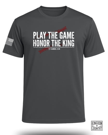 Play The Game Faith Baseball Performance Shirt