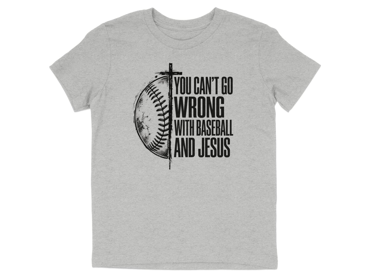 Baseball And Jesus Youth T-Shirt