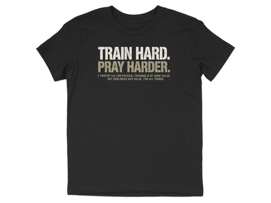 Train Hard Pray Harder Youth T-Shirt