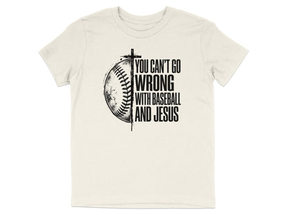 Baseball And Jesus Youth T-Shirt