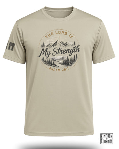 Lord Is My Strength Mountain Performance Shirt