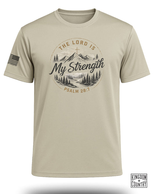 Lord Is My Strength Mountain Performance Shirt