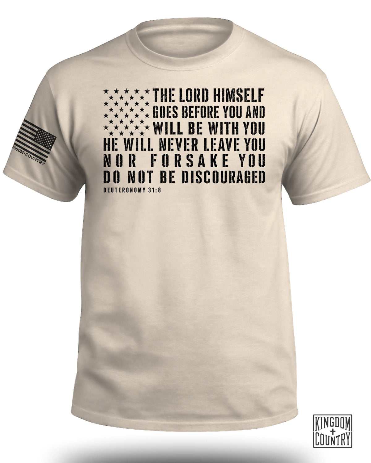 The Lord Himself Goes Before You Flag T-Shirt