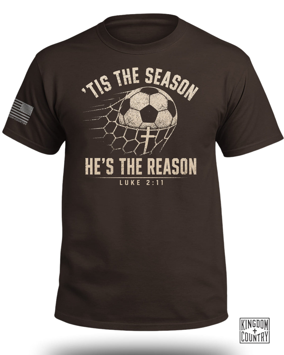 'Tis The Season He's The Reason - Soccer T-Shirt