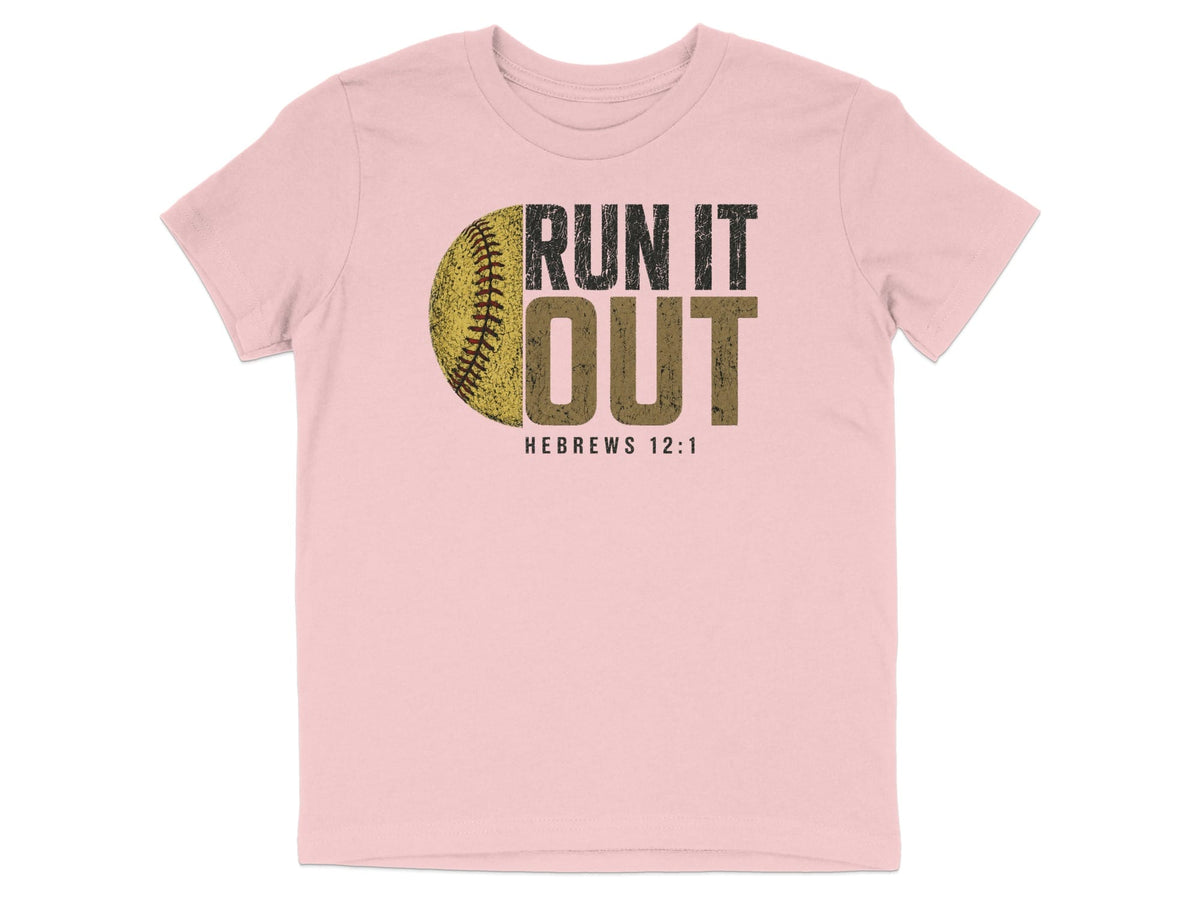 Run It Out Softball Youth T-Shirt