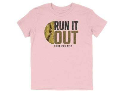 Run It Out Softball Youth T-Shirt