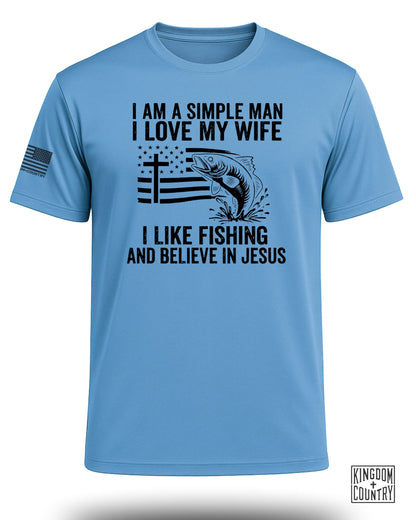 Simple Man Fishing & Faith Performance Shirt