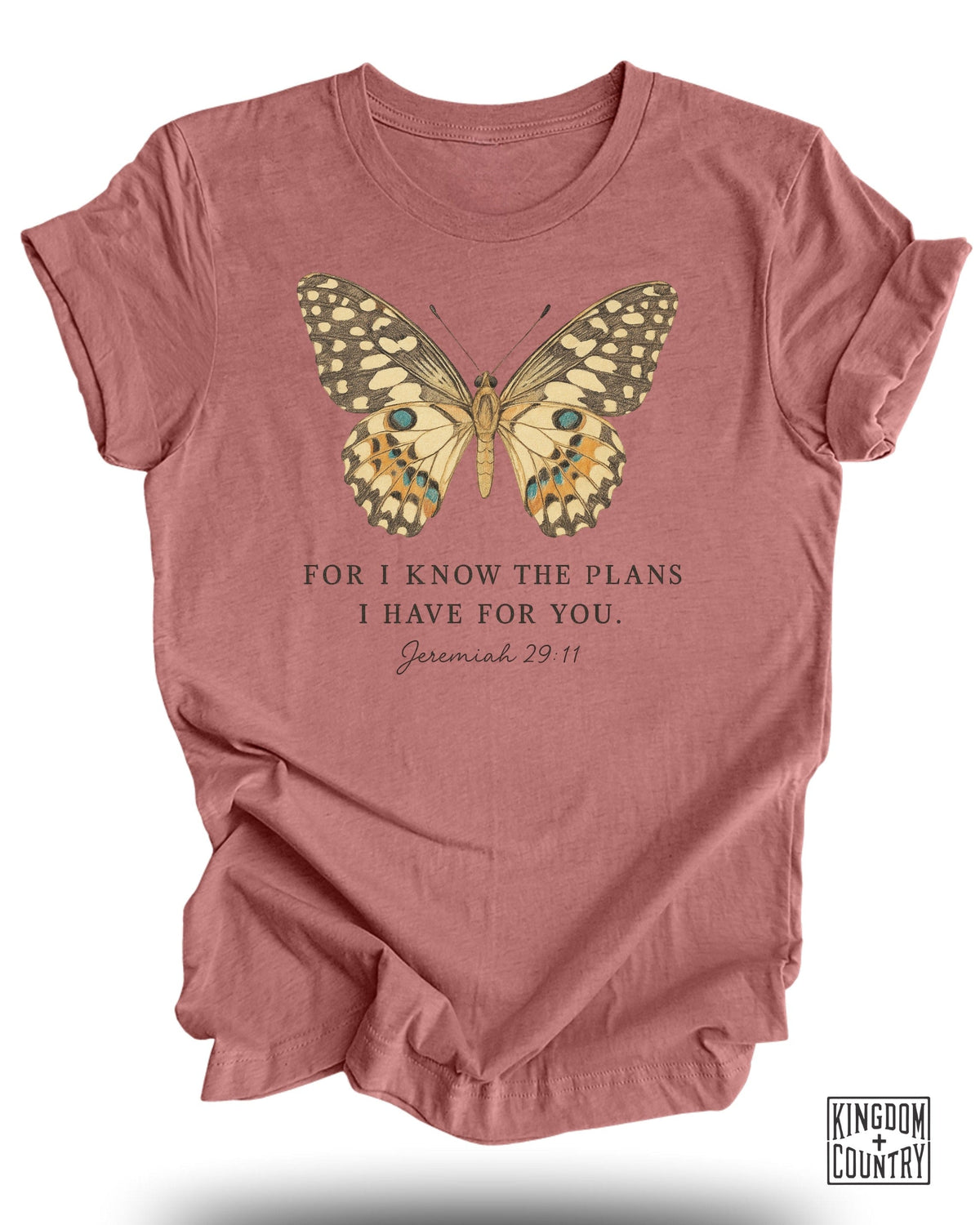 For I Know The Plans I Have For You Butterfly T-Shirt