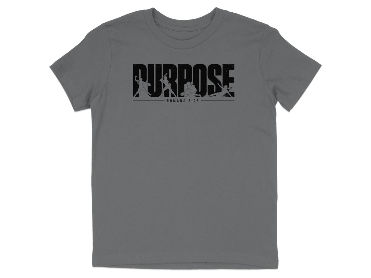 Romans 8:28 Softball Youth T-Shirt