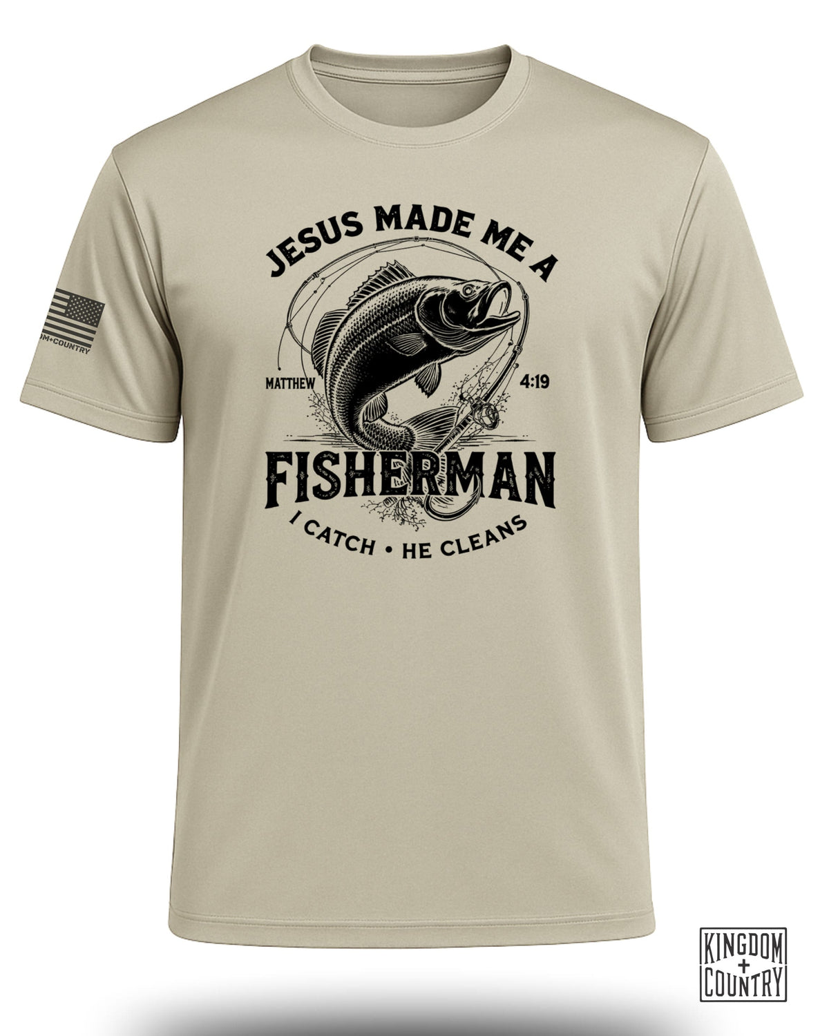 Jesus Made Me A Fisherman Performance Shirt