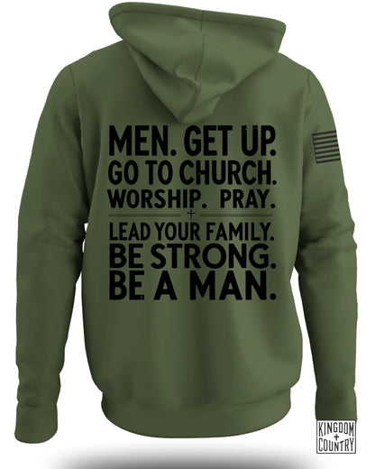 Men Get Up Hoodie