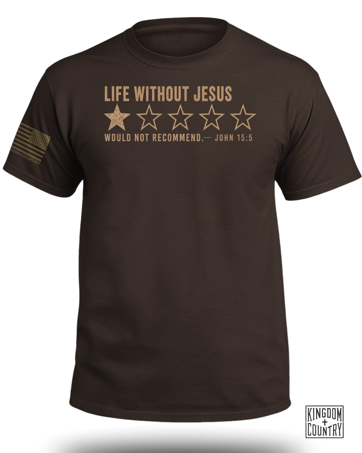 Life Without Jesus 1 Star Review T-Shirt