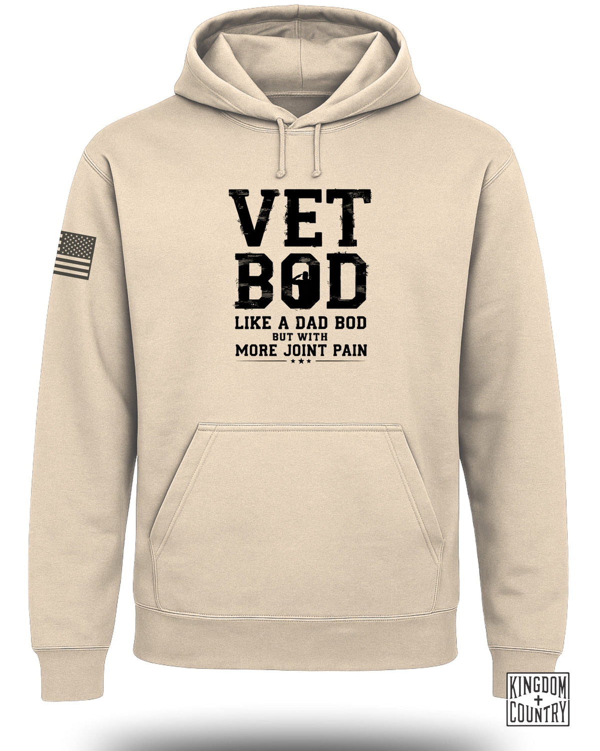 Vet Bod Like Dad Bod Hoodie (Front)